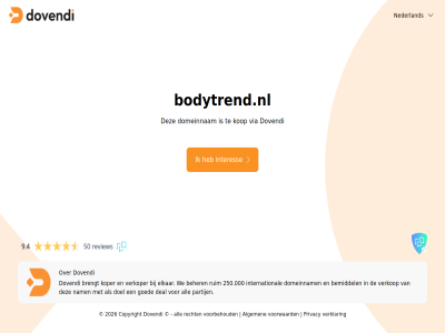 2026 250.000 50 9.4 algemen all beher bemiddel bodytrend.nl brengt copyright deal doel domeinnam dovendi elkar goed interes international kop koper nam nederland partij privacy recht review ruim verklar verkop verkoper via voorbehoud voorwaard we
