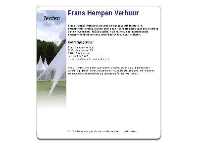 0650 2010/2018 35 423 523 9648 actief adres all bedrijf bedrijv bent c.w.lubbersstraat contactgegeven e e-mail evenement evenementenbranch evenementinricht fran gespecialiseerd hemp info@franshempenverhuur.nl inricht international juist la mail national particulier recht tel verhur voorbehoud wij wildervank zowel