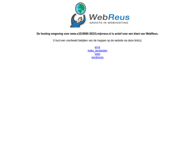 actief bekijk bestand error hosting index klant kunt link mapp omgev s stat via voorbeeld webreus websit wordpres www.s1019060-38315.mijnreus.nl