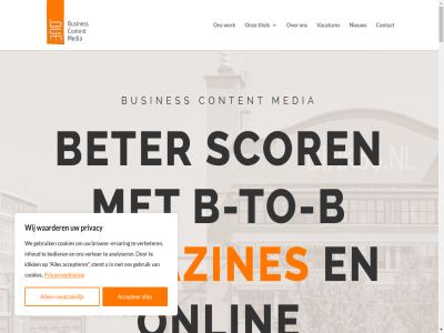 accepter allen analyser b b-to-b bedien beter brow busines contact content cookies ervar gebruik inhoud klik l magazines media nieuw noodzak onlin onz platform privacy privacyverklar scor stemt titel to vacatures verbeter verker waarder we werk wij www.businesscontentmedia.nl