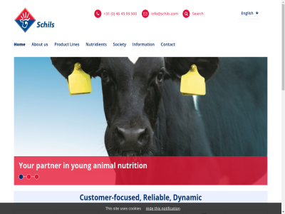 +31 -45 0 119 45 46 6136 900 99 about algemen all and animal around as bv calendar calf companies company concentrates contact cookies corporat csr customer customer-focused dairy dr dynamic email english facebok fair fed focused gm group health hid hom how info info@schils.com information instagram international lamb larger let lines linkedin member met mor nederland nolenslan notification nutridient nutrition on one operat part partner piglet privacy producer product reach reliabl responsibility rout s sales sales@schils.com schil search sit sittard social society statement tel the this to trad twitter us uses vandrie video view with world young your youtub