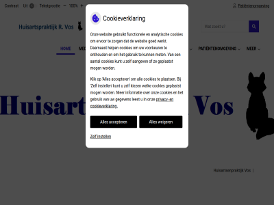10 100 accepter contrast cookieverklar corona hom hoofdmenu huisartsenpraktijk instell medewerker menu patientenomgev praktijkinformatie privacy submenu tekst tekstgrot vergrot verklein virus vos weiger zoek
