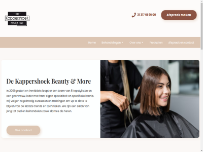 00 08.00 08.30 13.00 17.30 20.00 2001 31 317 3911 4 5 61 96 aanbod afsprak allen annika anza beauty behandel bekend betsie bezoek bianca blijft blijv contact contactgegeven copyright cursuss dames dameskapsel dat dd dinie dinsdag donderdag e eig eigenschapp ernar ervar ervor fantastisch gastvrouw gebruik gepassioneerd geslot gestart gezond haarkleur haarverzorgingsproduct haircar handel healing her herenkapsel hom ieder inmiddel jarenlang jong kappershoek kapsalon kennis kijk kinderkapsel klanttevred kwaliteit l laatst lang leiding loopt maandag mak mor onz openingstijd oud premium privacyverklar product professional regelmat reserveringdekappershoek@hotmail.com rhen salon specialiteit specifiek superieur team techniek to toegewijd topstylist training trend uitziet up valleiweg verlat verwelkom voedend volg vrijdag we websites wij woensdag zaterdag zondag zorgt zowel