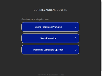 2025 copyright corrievandenboom.nl legal policy privacy