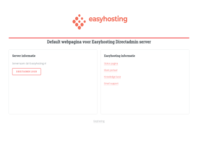 bas da10.easyhosting.nl default directadmin easyhost email informatie klant knowledg login pagina portal server servernam status support webpagina