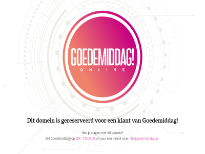 088 33 733 bel domein e e-mail gereserveerd goedemiddag info@goedemiddag.nl klant mail onlin srv2 stur vrag