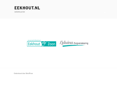eekhout.nl ondersteund portal websit wordpres