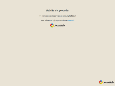 404 bouw eenvoud eig error gevond jouwweb websit www.skyhighdak.nl