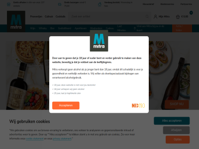 0.00 107 18 75.00 accepter actie afhal afwijz alcohol alcoholgebruik aperitiev bent besteld bevest bezorg bier bijdrag buurt cadeau cocktail cookie cookies culinair drankenspeciaalzak drankspeciaalzak een folder gebruik gedistilleerd gev gezond gratis huis jar jonger jou klantenservic last leeftijdsgren mak minutes mitra mixdrank next nieuw nieuwsbrief onlin onz opties ouder partyservic previous privacy proeverij schadelijk shop statement tail vanaf vandag verantwoord verbod verder verkoopt vind voldoet websit wettelijk whisky wij wijn will winkel woensdag