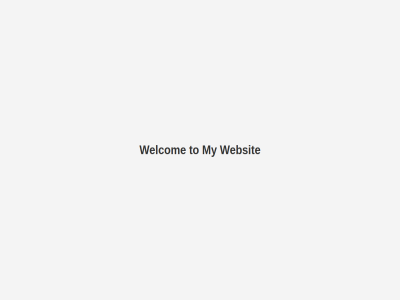 my to websit welcom
