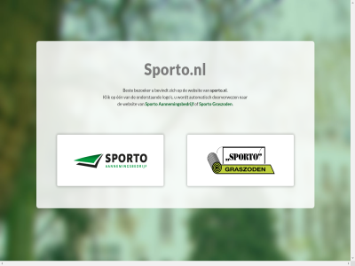 aannemingsbedrijf automatisch best bevindt bezoeker doorverwez een graszod klik logo onderstaand s sporto sporto.nl websit