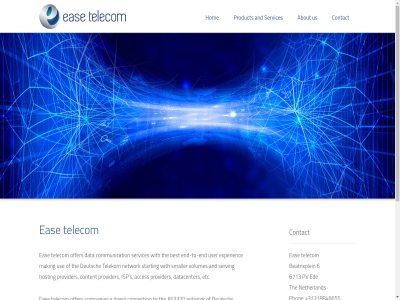 +31318846655 +31614814152 100mb 10ge 6 6713 a against and as3320 at be beatrixplein betwen can companies competitiv connection contact deutsch direct eas ede fe from full god high info@easetelecom.com interested ip mobil multipl netherland network offer offered official partner phon pleas pricing privacy pv quality rang relationship result servic so statement telecom telekom the this to transit two up us working