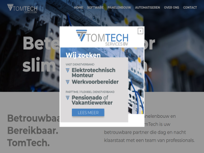 automatiser bereik beter betrouw bouw contact dag gan inhoud klaarstat nacht overslan panelenbouw partner professional services slim softwar team tomtech werk