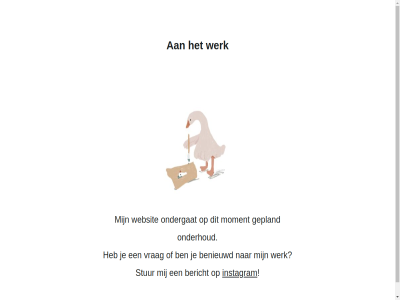 benieuwd bericht gepland instagram moment ondergat onderhoud onderhoudsmodus stur vrag websit werk
