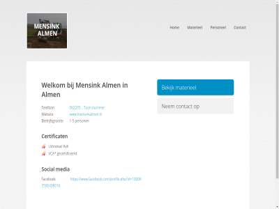 -5 /profile.php?id=100063590438016 062205 1 2025 alm bedrijfsgrot bekijk by certificat contact entreeding.com facebok gecertificeerd hom kvk materieel media mensink nem nummer person personel powered social telefon ton uittreksel vca websit welkom www.facebook.com www.facebook.com/profile.php?id=100063590438016 www.mensinkalmen.nl