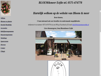 -474778 0575 10.00 15.00 19a 474778 7211ba accessoires bedrijfsarrangement bereik best bloem bloemengroet contact divers eefd email esther filmpj geslot hartelijk i info@bloemenmeereefde.nl irma klant kunt liev maandag meubeltjes onz openingstijd plant restyled rouwarrangement schoolstrat spaarsystem tel uiteraard vind websit welkom winkel workshop zaterdag zondag