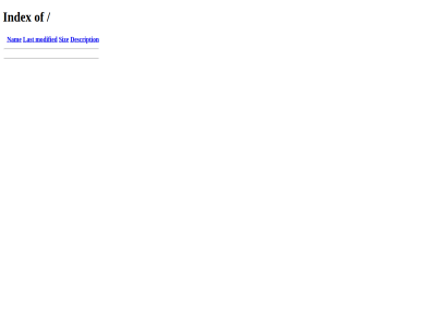 description index last modified nam siz