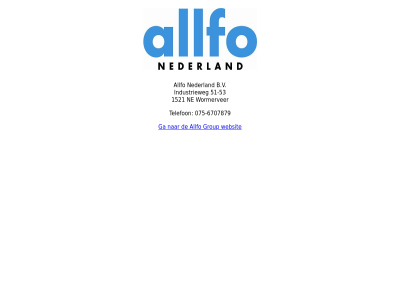 -53 -6707879 075 51 allfo b.v ga group industrieweg nederland telefon websit