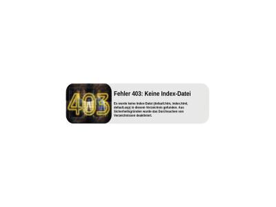 403 datei fehler index index-datei kein