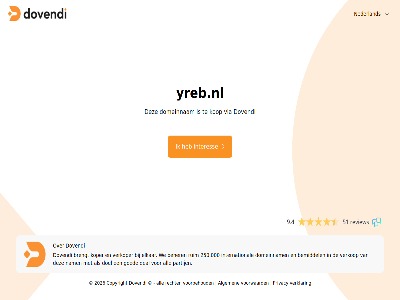 2026 250.000 51 9.4 algemen all beher bemiddel brengt copyright deal doel domeinnam dovendi elkar goed interes international kop koper nam nederland partij privacy recht review ruim verklar verkop verkoper via voorbehoud voorwaard we yreb.nl