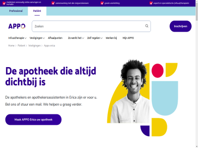 00085331 02082686 0591 08.30 10 10013514 17.30 2025 29 3 30 4 500137827@lms.lifeline.nl 56a 71 7887 aanmerk aanvrag account actueel adresgegeven afhaalpunt afsprak agb agb-cod algemen all allen ander anticonceptie apart apothek apotheker apothekersassistent application application-id appo apro apro0040@promedico-apro.nl automatisch basispakket beher behoeft bel bell benieuwd bent bereik bericht besprek bestell beveiligd bewar bezoek br buurt cholesterolverlager chronisch cod contact contactgegeven cookieverklar dag datum del denk dichtbij dient download duidelijk e e-mail edi edi-mail eenvoud eerst efficient enthousiast erica ervar expert gan gebruikt gedoe gekreg gerust gesprek goed grag handig havenstrat hebt hel help herhaalmedicatie herhaalservic herhal heythuys hierover hiervor hoeft hom hor houd houder id ieder info@erica.appo.nl infus infuusmateriaal infuuspomp infuustherapie inlogg innamemoment innem inschrijv instructiematerial instur joep klacht klar klazienaven komt krijgt kuiphuis kunt langdur langer ler lever liefst lifelin lsp maagzuurremmer maand maandag mail mak makkelijk medicatie medicatie@erica.appo.nl medicatieoverzicht medicijn medicijnrol medisch mee mening mogelijk nederland nem nieuw nooit omschrijv ongever onlin ontvangt openingstijd oploss overzicht paspoort patient per period person pillendos privacyverklar professional recept regel reis retourner rol roosendal sam samenwerk schrijf services slag snel sorter specialist specialistisch stan stur t/m tablet team telefon telefonisch teven therapieen tijd toegestan tpv tuss ura uur uzelf vacatures vaker vanuit veelgesteld verder vergoed verschill vertel vervel verzond verzorg vestig vindt vooral voordat voorlicht voorrad voorwaard vrag vrijdag we welk werk werkt wet wij will zakj zakjes zelfzorg ziekenhuisopnam zit zodat zodra zorg zorgkaart zorgverzekerar