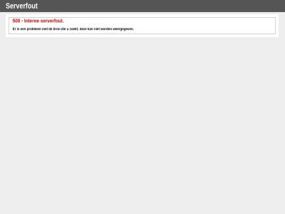 500 bron intern problem serverfout weergegev zoekt