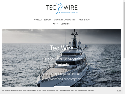+31 0 113 22 24 32 35 4463 a aa about accept agree albert and by carbon collaboration company contact cookies e effectively engineered esp experienc explor fibr find for goes great help joachimikad job lok mor netherland our out product provid run sales@tecwire.nl services show superyacht t tak tec testimonial the this to us use using we websit wir with work yacht you øino