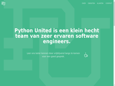 085 2026 4012 977 all beter contact dienst enginer ervar gesprek goed hecht info@pythonunited.com kenn klant klein kom lang ler onz python pythonunited recht softwar team u.a united voorbehoud vrijblijv zer