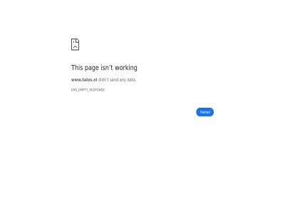 any data didn empty err isn pag reload respon send t this working www.talos.nl