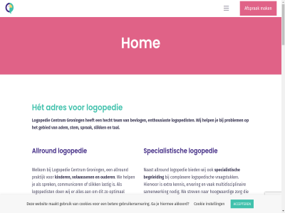 2010 2014 2026 80 aangeslot aanmeld aansluit accepter adem ademproblem adres adress afasie afasietherapie afsprak akkoord algemen all allround ander articulatieproblem begeleid begin begrip bekijk beschik bestat beter bevlog bezoek bied binn buurt centrum communicer complexer contract cookie cookies daarbuit dag del denk direct dyslexie echt eigen elk en enthousiast ervar extra facilitatie ga gastless gebied gebruik gebruikerservar geleid gestart gev ging grag groepspraktijk groning hanz hecht help het hiermee hiervor hingstman hom hoogwaard hulp hulpvrag informatie inmiddel instell jar jongvolwassen jouw kennis kinder kunt larynx lastig lat leerkracht les locaties logopedie logopedisch logopedist maakt mak manuel mee meerder mens middel mogelijk multidisciplinair naast nam netwerk nodig omgev onz ooit optimal orthodontie ouder parkinson past paulien policy praktijk privacy problem prompt rond rug samenwerk schat seminar sind situatie slik snel specialistisch spellingsproblem sprak sprek stad stagiaires stem stemproblem sterk stottertherapie strev taalontwikkelingsstoornis tal tandheelkund team terecht tos uiteenlop uitgegroeid vak verder verlop verspreid verzorg vestig volwassen voorlicht vraagstuk we websit welkom wij will zelfstand ziekt zit zo zorg zorgverlener zorgverzekerar
