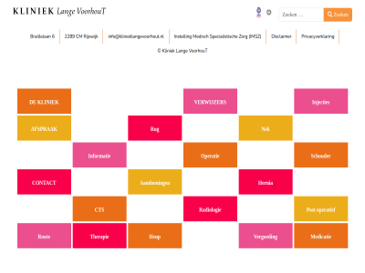 2 2289 6 aandoen afsprak braillelan character cm contact cts disclaimer for hernia heup hom imsz info@klinieklangevoorhout.nl informatie injecties instell kliniek lang medicatie medisch mor nek operatie operatief or post privacyverklar radiologie result rijswijk rout rug schouder specialistisch therapie typ vergoed verwijzer voorhout zoek zoekterm zorg