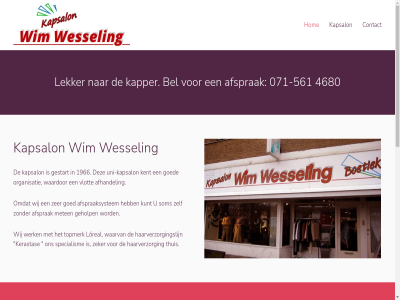 -561 00 071 15.00 17.30 1966 2023 2251 26 29 32 4680 5 50 561 9.00 afhandel afspraaksystem afsprak beher bel contact coup dames dinsdag donderdag fohn geholp geslot gestart goed gp haarverzorg haarverzorgingslijn hom info@wimwesseling.nl johan kapper kapsalon kent kerastas kleur knipp kunt lekker locatie loreal maandag meten openingstijd organisatie permanent plann prijslijst rout soleil som specialism tel thuis topmerk uni uni-kapsalon v.a vermeerplantsoen vlot voorschot vrijdag waardor waarvan websit werk wessel wij wim woensdag www.mchl.nl zaterdag zeker zer