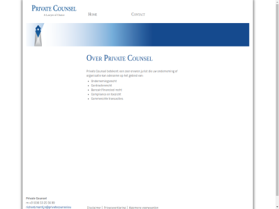 +31 0 25 53 56 6 99 a adviser algemen bancair/financieel betekent choic commerciel complianc contact contractenrecht counsel disclaimer ervar gan gebied hom inhoud jurist lawyer m ondernem ondernemingsrecht organisatie overslan privacyverklar privat recht richard.montijn@privatecounsel.eu toezicht transacties voorwaard zer