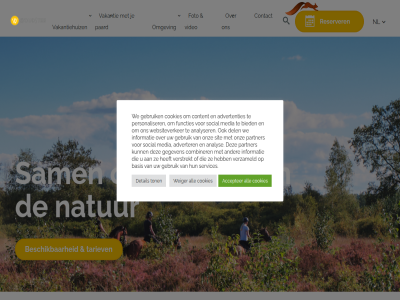accepter advertenties adverter all analys analyser basis beschik bied combiner contact content cookie cookies del detail foto functies gebruik gegeven hom informatie media natur nl omgev ontspann onz paard partner personaliser reserver sam services sit social tariev ton vakantie vakantiehuiz verstrekt verzameld video we websiteverker weiger woudstee