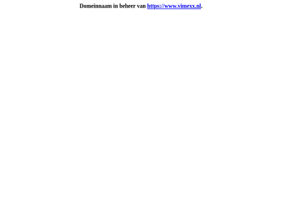 beher domeinnam www.vimexx.nl