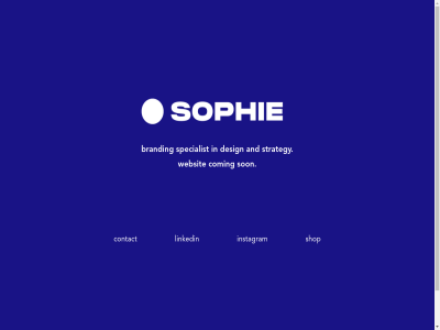 and branding coming contact design han instagram linkedin shop son sophie specialist strategy websit