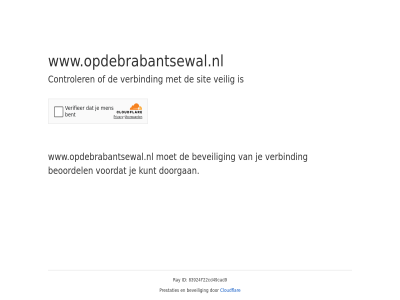 83924f22cd49cad9 beoordel beveil cloudflar controler doorgan even geduld id kunt prestaties ray sit veilig verbind voordat www.opdebrabantsewal.nl