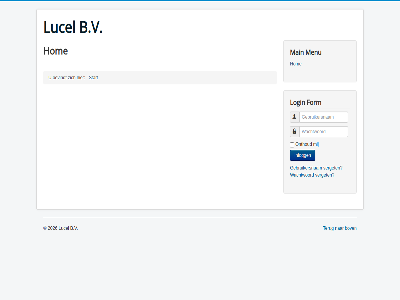 2026 b.v bevindt bov form gebruikersnam hom inlogg login lucel main menu onthoud start terug verget wachtwoord
