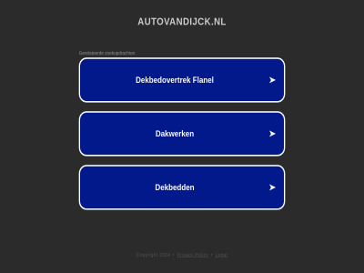 2024 autovandijck.nl copyright legal policy privacy
