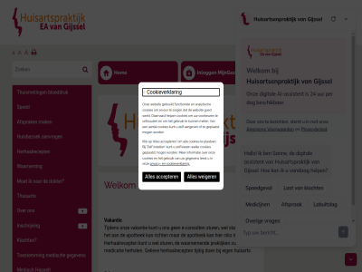 038 11 1421 4751 477 8061 a aanvrag accepter adresgegeven afsprak apothek assistente@huisartsvangijssel.nl behandelwens bloeddruk consult cookieverklar dokter dr e e-consult eig geliev gijssel h.a.w hasselt herhaalrecept herhal hj hom huisart huisartsenpost huisartspraktijk huisbezoek inlogg inschrijv klacht kunt levenseind mak medicatie medisch mee mijngezondheid.net nieuw nik onz opvolg patient praktijk privacy richt spoed stat stur tel telefoonnummer thuisart thuismet tijden tijdig vakantie vechtlan waarnem weiger wel welkom zull