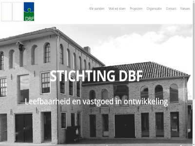 2023 all contact dbf info@stichtingdbf.nl leefbar nieuw ontwikkel organisatie pand project stichting vastgoed wij
