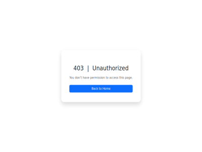 403 acces back don hav hom pag permission t this to unauthorized you