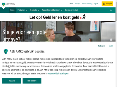 abn actie akkoord amro app appl bank bankier banking bankreken bankzak belegg bereken betal contact cookie cookie-instell cookies creditcard e.dentifier english gebruikt geld geregeld goed goedemiddag googl grot help hom hypothek inlogg instell internet kinder len lening les meld nederland nl ondernemer onz open ouder overlijd pay pensioen person preferred priv privat product rod senior servic situatie spar sta stan student studer tikkie toegank uitgav veilig vermog verzeker vooruit waarmee we werk won zakelijk