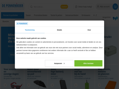 a aanbod aangeslot aankom aanpass account advertenties adverter analys analyser b basis batterij bedruk bedrukt beeld beker bekijk bestel bied branch broodtrommel c combiner content cookies d dag de del detail direct drinkwar e eenvoud elk event f functies g gebruik gebruikt gegeven geschenk gezien go grot h hand handig herbruik hulp i ide ideaal ideeen iederen impact informatie j jouw k kies koffiebeker l leg leverdatum logo m maakt media merk minder mog n nod nodig nooit notitieboekjes notities o onvoorbereid onz opvouw p pad partner penn pennenboer personaliser pet plann potlod product promotieartikel r redder s seizoensartikel services sit social t tas tass textiel to toestan toestemm v ver verstrekt verzameld w we websit websiteverker wegwerp y z zoek zonnebrill zonnig
