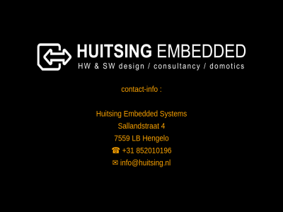 +31 4 852010196 contact contact-info embedded huitsing info info@huitsing.nl sallandstrat system