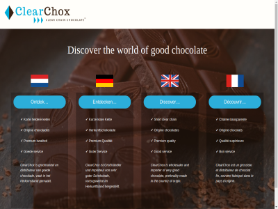 and bon chain chaîn chocolad chocolades chocolat chocolates clear clearchox country d dan decouvrir discover distributeur entdeck est et fabrique fin ga gemaakt god goed groothandel grossist großhandler guter helder hergestellt herkomstland herkunftschokolad herkunftsland im importer importeur inhoud ist ket klar kort kurz kwaliteit le mad ontdek origin pay preferably premium premium-qualitat qualit qualitat quality schokolad sehr servic short souvent superieur the transparent un und vak very von vorzugsweis webwinkel wholesaler world