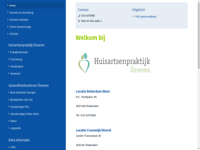 -4370685 -7606040 010 1 17.00 2 30 3027aw 3031av 45 8.00 adres all apothek benu best bevindt bloedprik contact crooswijk/noord di dietist do dossierinzag enthousiast ernar extra fransstrat fysiotherapie geaccrediteerd gehoord gevestigd gezondheidscentrum groep herhal hierbij hij/zij hog hom hooftplein huisarts huisartsenpraktijk huisartsgeneeskund huisregel idem informatie inschrijv jonker kies landelijk leidrad lever link locatie locaties logopedie ma maakt medicatie medisch merkt mogelijk nem nhg nhg-standaard onderdel onlin onz openingstijd optie ozver p.c patient patienttevred plus praktijk praktijkinformatie psycholog rdam rotterdam serieus shl spang spoed standaard star star-shl stat strev tel ten tijd uitgelicht vaandel vacatures verloskund verwijswijzer verzoek visie volg vr welkom west wet wij wo zoek zorg