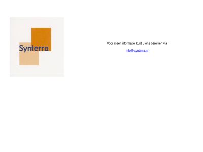 info@synterra.nl selectie synterra werving