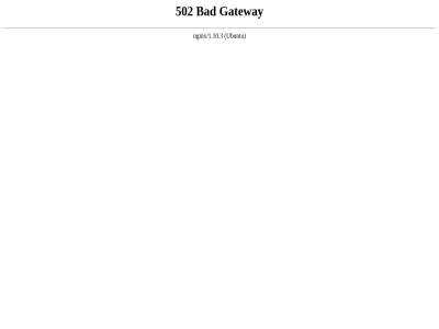 502 bad gateway nginx/1.10.3 ubuntu