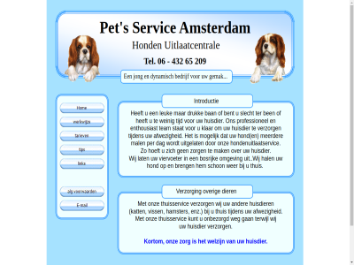 06 209 432 65 afwez amsterdam ban bedrijf ben bent bosrijk breng created dag dier druk dynamisch enthousiast enz gan gemak hal hamster hoeft hom hond hondenuitlaatservic huisdier introductie jong kat klar kortom kunt lat leuk mak mal meerder mogelijk omgev onbezorgd onz openelement over per pet professionel s schon servic slecht stat team tel ter terwijl thuis thuisservic tijd tijden uitgelat uitlaatcentral verzorg viervoeter viss websit weg weinig welzijn wer wij with zorg